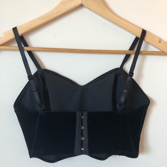 American Apparel | velvet crop top - Picture 3 of 6